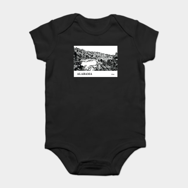 Alabama USA Baby Bodysuit by Lakeric